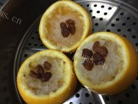滋补的燕窝桂圆肉香橙羹做法图解7)