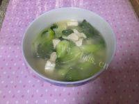 美味可口的青菜豆腐汤