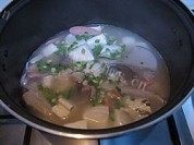 美味的什锦豆腐汤