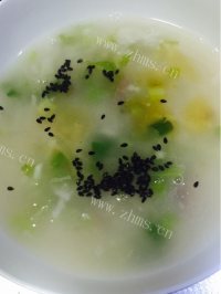 好吃的杂米猪肝粥做法图解5)