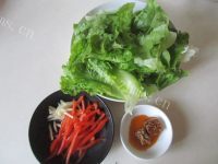 好吃的彩椒腐乳生菜做法图解1)