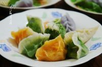 妈妈做的五彩缤纷的年夜饺子做法图解11)