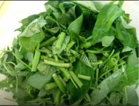 家常菜蒜炒空心菜做法图解2)