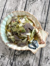 美味泡椒白菜梗炒魔芋做法图解10)