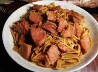 家常菜腊肉炒笋干