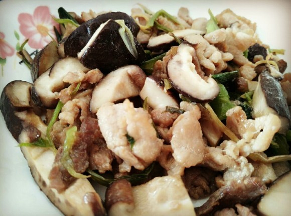 香菇炒肉