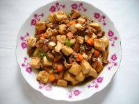家常菜香菇肉末烧豆腐
