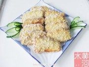 美味的酥炸茄夹