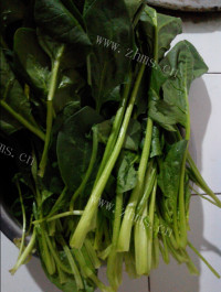 家常菜菠菜拌粉丝做法图解1)