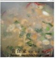 家常菜海米炒菠菜做法图解5)
