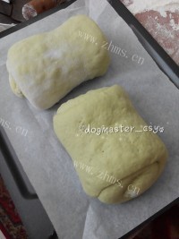 自制抹茶红豆面包做法图解7)