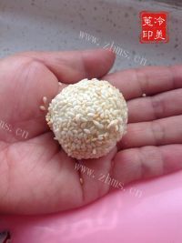 美味健康的土豆枣泥芝麻饼做法图解15)