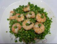 家常菜豌豆炒虾仁