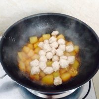 清淡鸡肉丸烧冬瓜做法图解8)