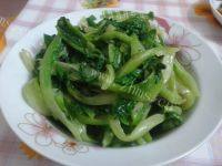 甘脆的清炒生菜