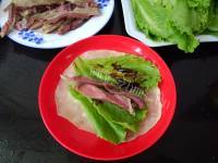好吃的老鹅生菜卷饼做法图解13)