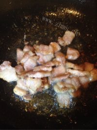 家常菜五花肉炒菜花做法图解3)