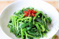 自己做的凉拌菠菜