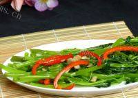 家常菜素炒空心菜