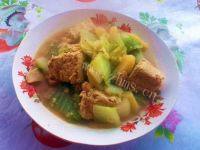 家常菜白菜炖冻豆腐做法图解10)