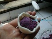 诱人的紫心水晶月饼