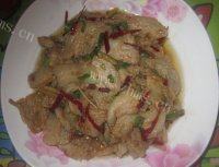 家常菜麻辣肉片