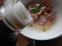 家常菜虎皮青椒酿肉做法图解8)