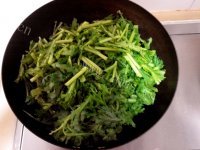家常菜蒜蓉茼蒿做法图解4)
