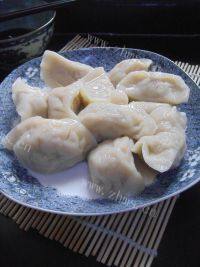 自己做的白萝卜馅饺子