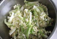 家常菜花菜炒肉片做法图解1)