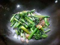 简易的腊肉炒芥兰