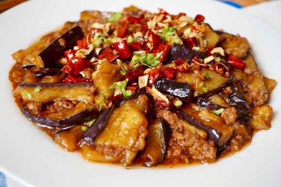 五味俱全的肉沫茄子