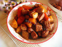 家常菜红烧肉炖萝卜