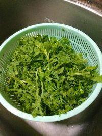爽脆的盐水茼篙做法图解1)