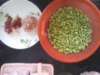 家常菜毛豆炒肉丝做法图解1)