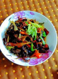 家常菜干煸牛肉丝