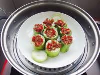 家常菜蒜蓉蒸丝瓜做法图解9)
