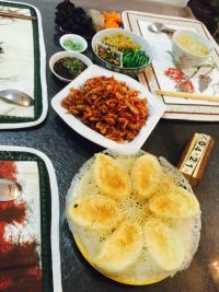 美味的柳叶冰花锅贴做法图解5)