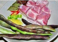 味道不错的豆角烧肉做法图解1)