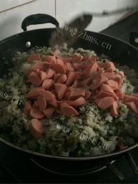 美味的芥菜饭做法图解11)