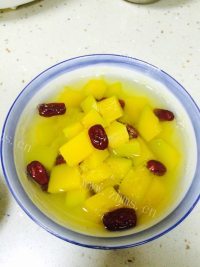 清凉的蜂蜜红枣南瓜做法图解4)