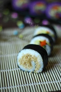 紫薯风味寿司做法图解10)