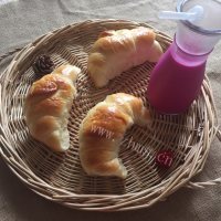 好吃的乳酪牛角面包做法图解14)