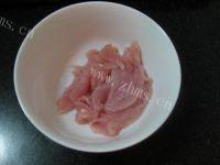 油菜炒肉自制做法图解5)