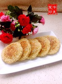 美味健康的土豆枣泥芝麻饼做法图解19)