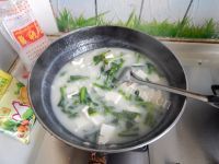 好吃的青菜豆腐年糕汤做法图解13)