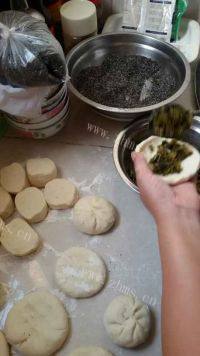 中式主食芝麻饼做法图解6)