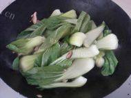 简单版香菇油菜做法图解5)