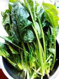 喷香的菠菜疙瘩做法图解1)