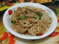 家常菜炒藕片